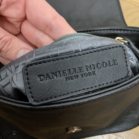 Danielle Nicole Black Crossbody Colorful Design - Picture 6 of 7